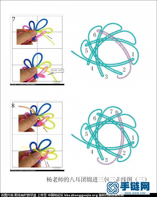 杨老师的八耳团锦进三包三走线图