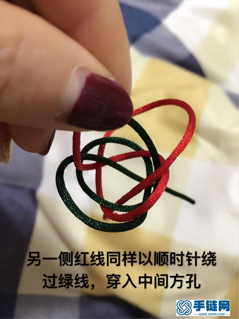 双线纽扣结教程