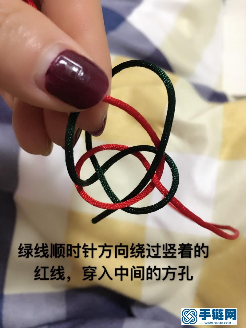 双线纽扣结教程