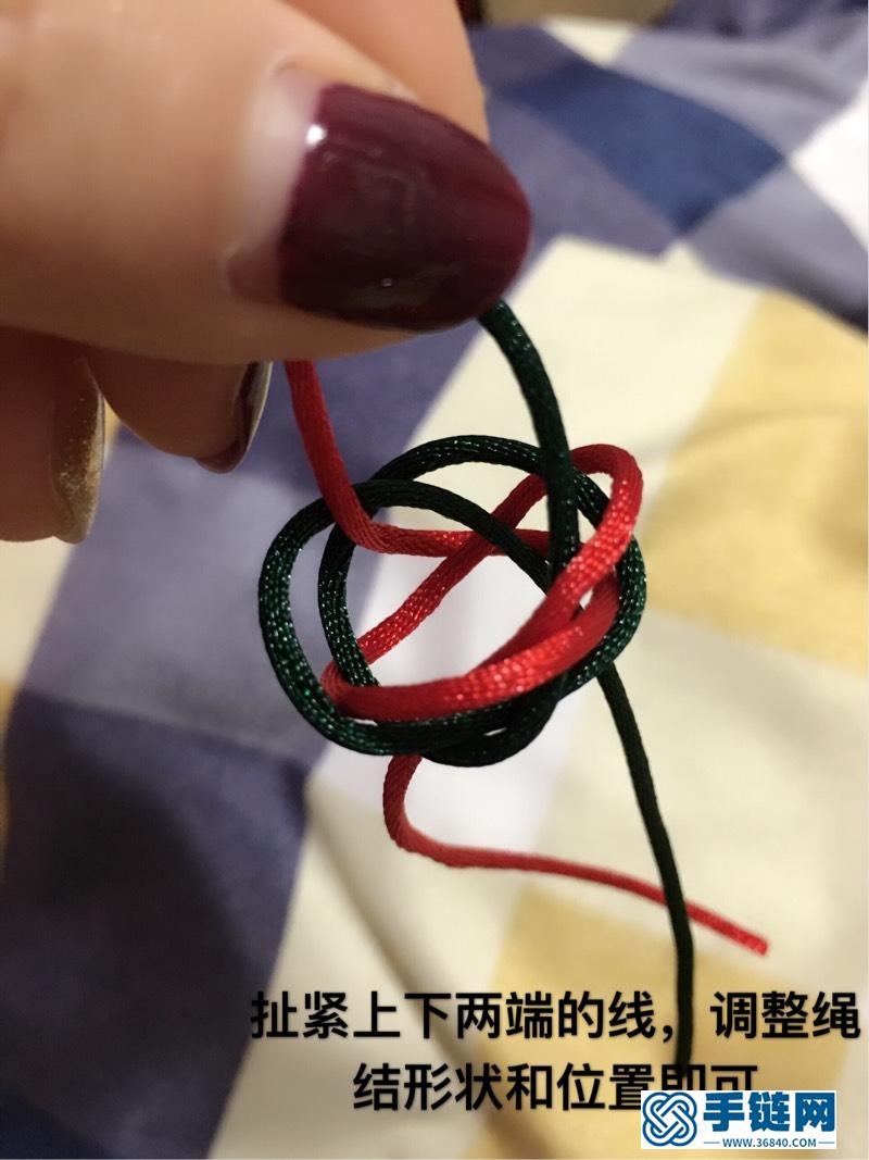 双线纽扣结教程