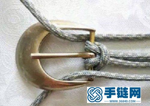 用绳子手工编织腰带的方法 腰带编织方法图解