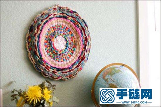 呼啦圈巧利用 编织实用的家用小地垫、地毯