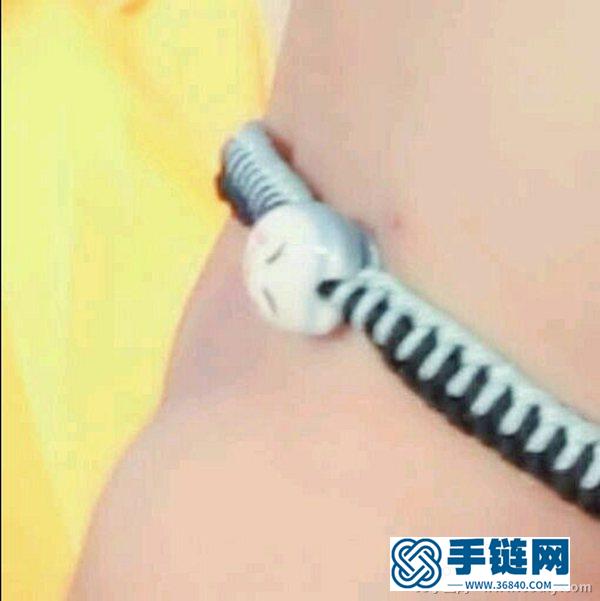 鹿晗同款编绳手链的编法