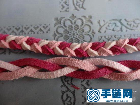韩国绒绳编织手链 美腻腻的韩国绒手链编织教程