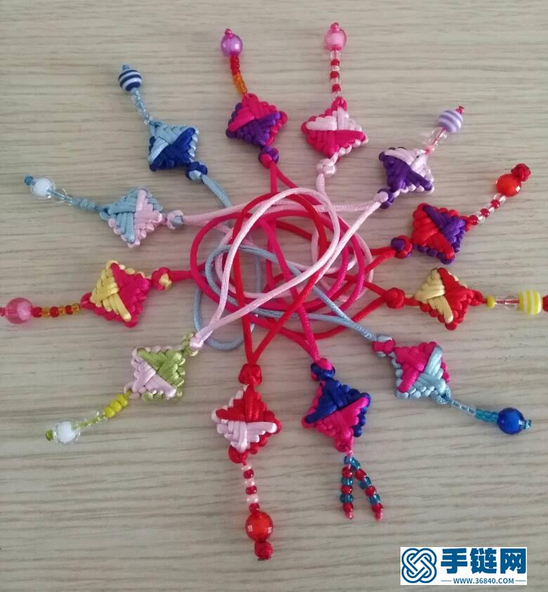一张图学会四宝四套结（一）。图文教程，不是徒手的哦！