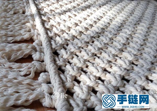 自制地毯做法 北欧风地毯手工编织教程