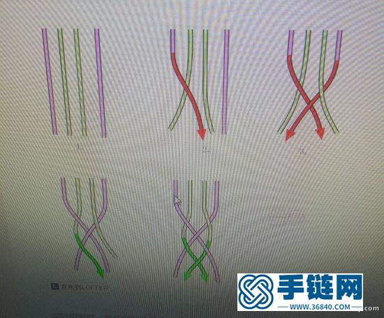 文艺复古风皮绳手链编织方法