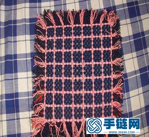 旧毛线编织坐垫图解 毛线编织地毯方法
