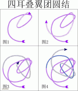 四耳叠翼团圆结走线图