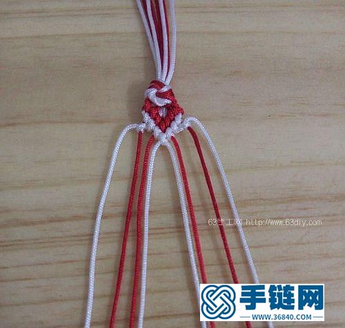 心心相印手链编法图解