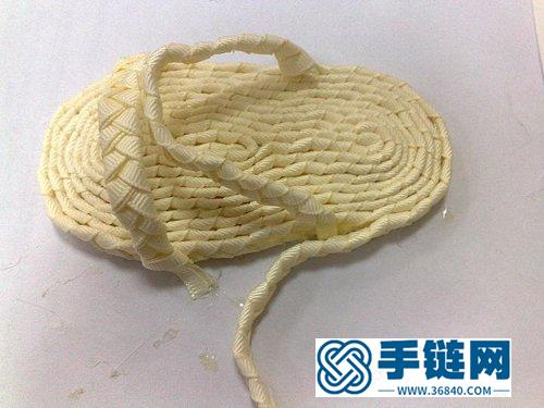 一款手工编织的拖鞋 手工编织拖鞋的方法