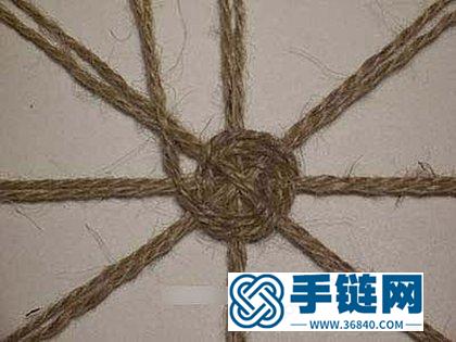 用麻绳手工diy漂亮的花瓶 麻绳花篮的编织方法