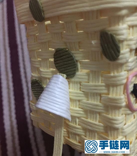 纸藤编织可爱海绵宝宝 可以做收纳篮使用