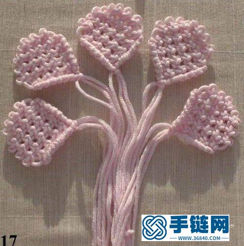 清新唯美的毛线小花的编织手工