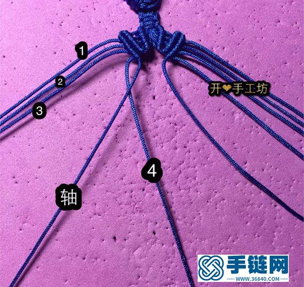 海洋风的贝壳手链编法