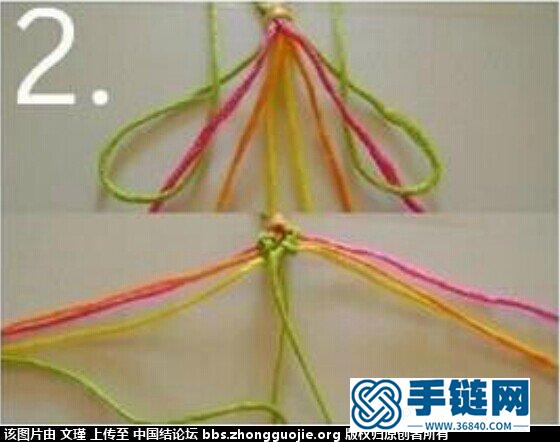 分享一款斜卷结手链