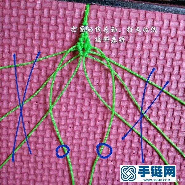 简单小清新树叶手链编法教程