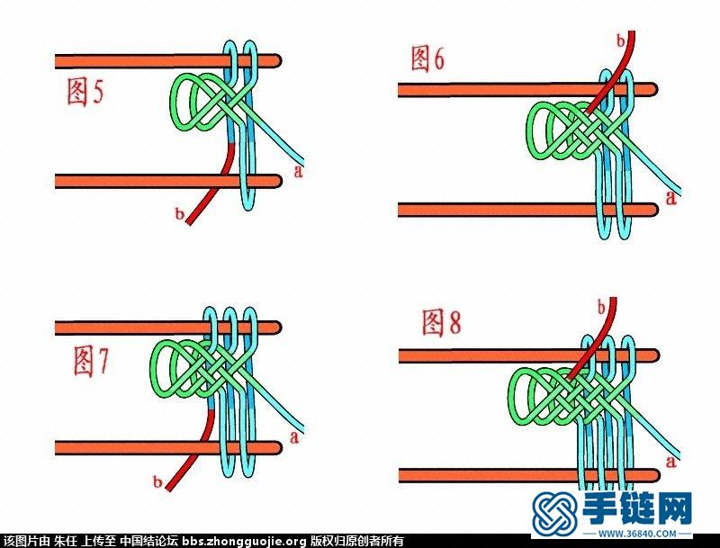 红手链（红手镯）走线图