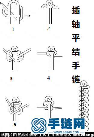 插轴平结手链