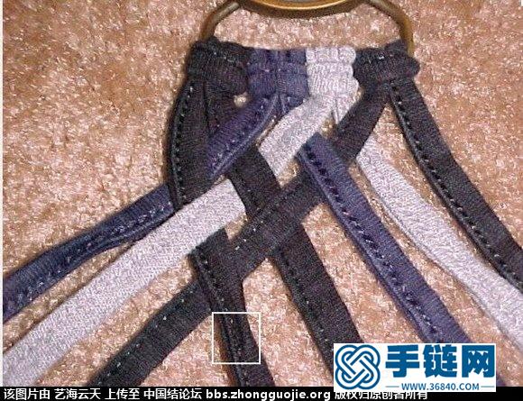 自己徒手编的8股扁绳●附教程