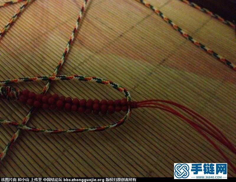 串珠玉米结（圆型吉祥结）金刚结组合手绳