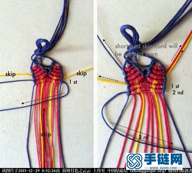 分享：心形手链教程