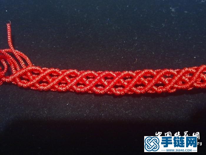 一款斜卷结手链编法！多款（不定时更新其他手链绘图）