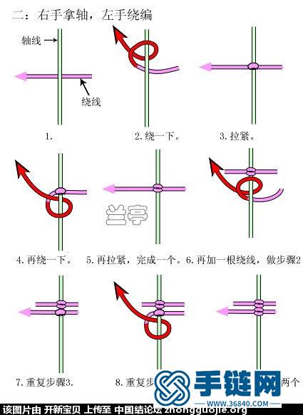 “轮回” 斜卷结手链~