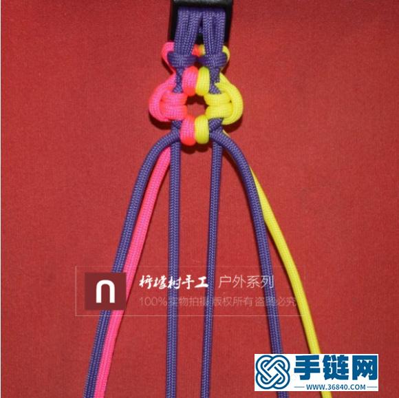 【太阳花】伞绳手链编织教程
