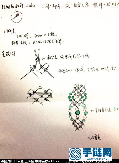 软陶多肉串珠斜卷结手链（附简易教程）