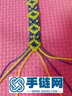 方格手链教程