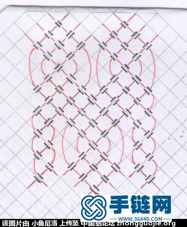 仿盈扣手链的走线图