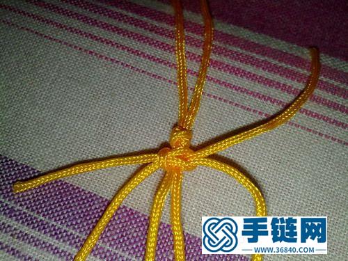 渐变平结手链