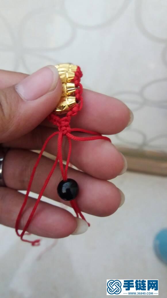 黄金转运珠手链串法