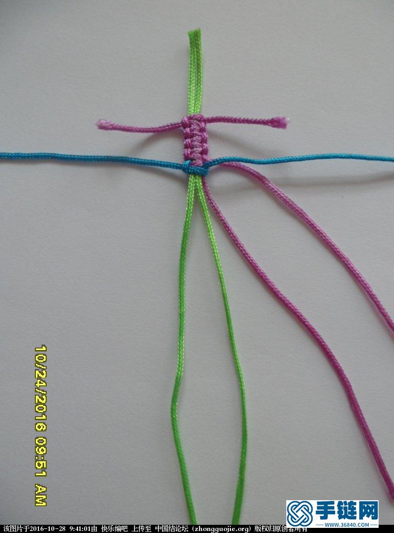 编绳小贴士 —— 添加线绳小技巧之一：平结