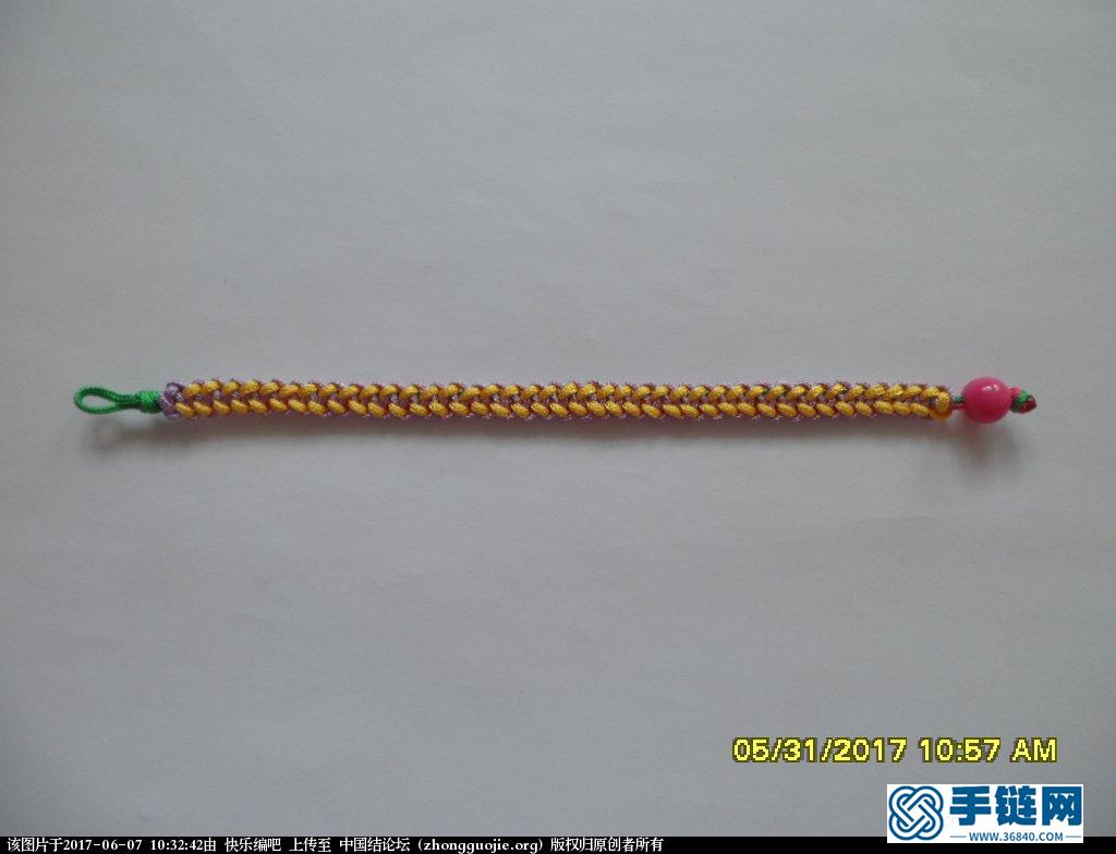 四色平结手绳 —— 平结还可以这样编 （2）
