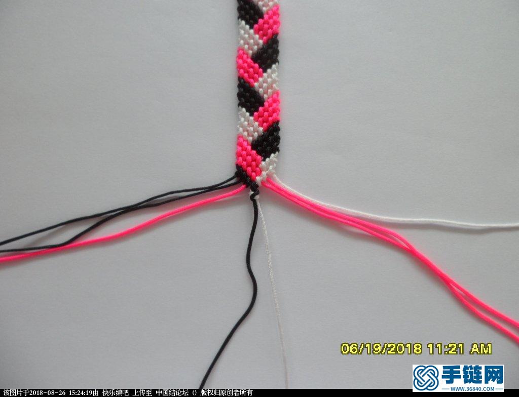 一款更新版三色手绳的编法（2）