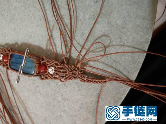 长方形拉长石手链