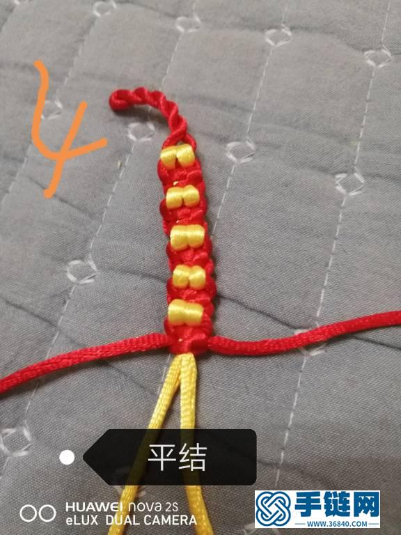 金豆红绳手链