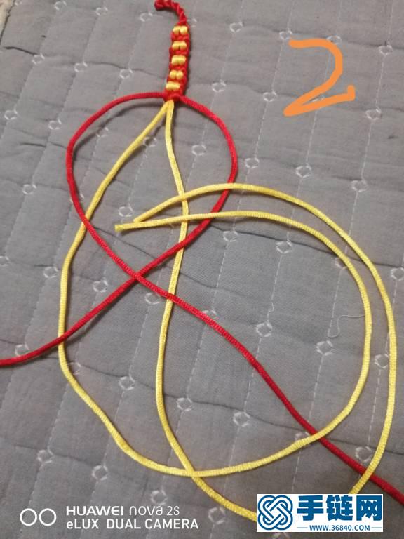 金豆红绳手链