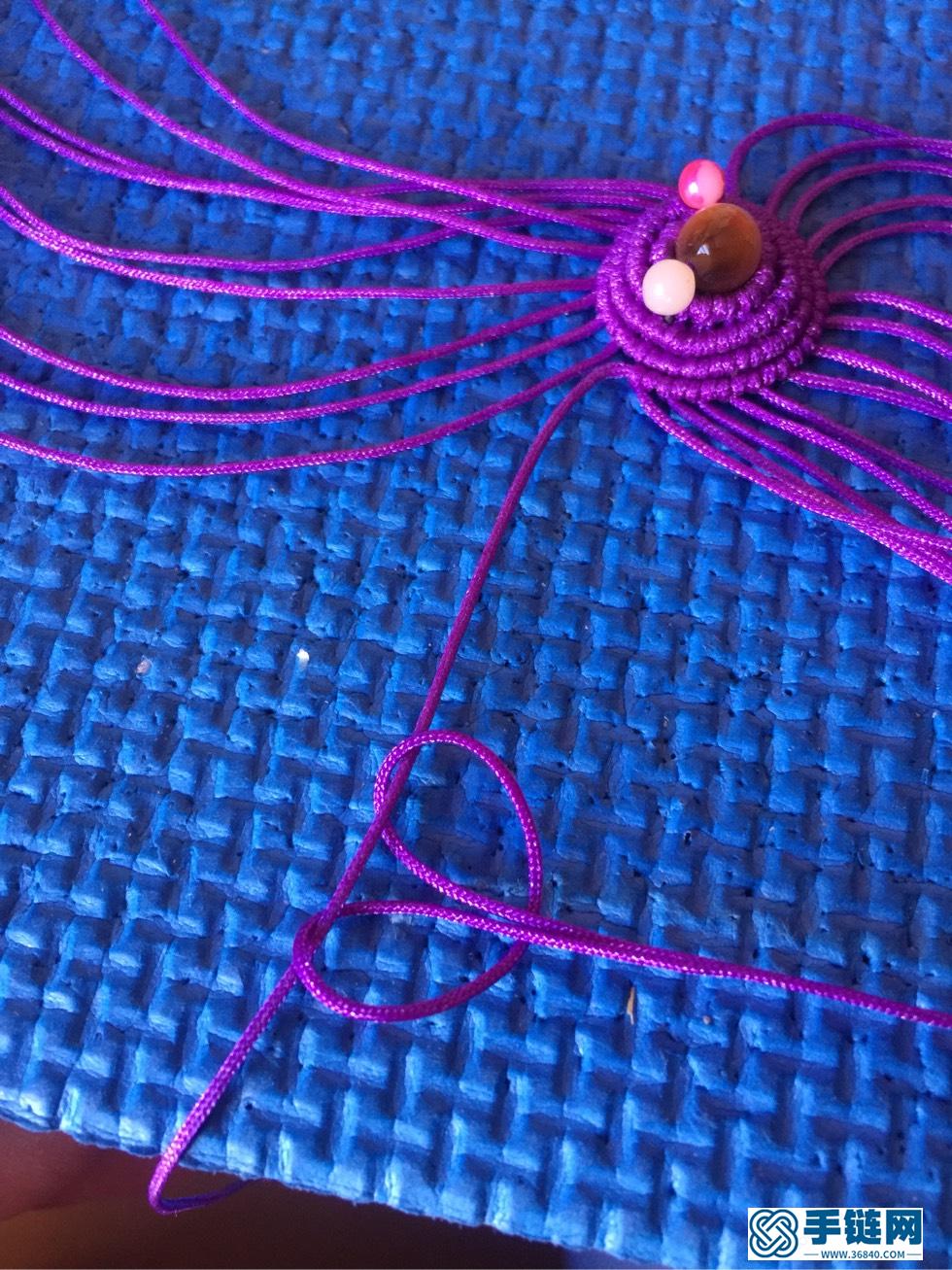 编绳海螺耳环饰品教程