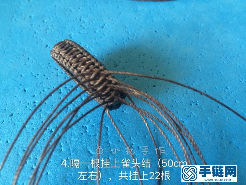 macrame手工编绳南美蜡线包拉长石项链