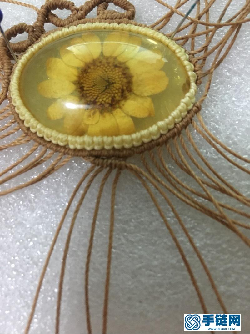 复古文艺小雏菊花项链……