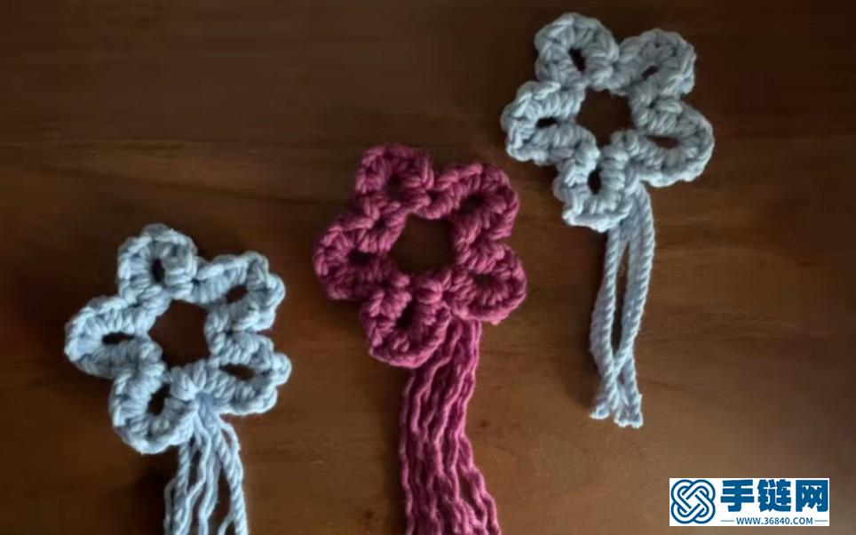 用棉绳这样编织花朵，简单又好看，初学者也能做