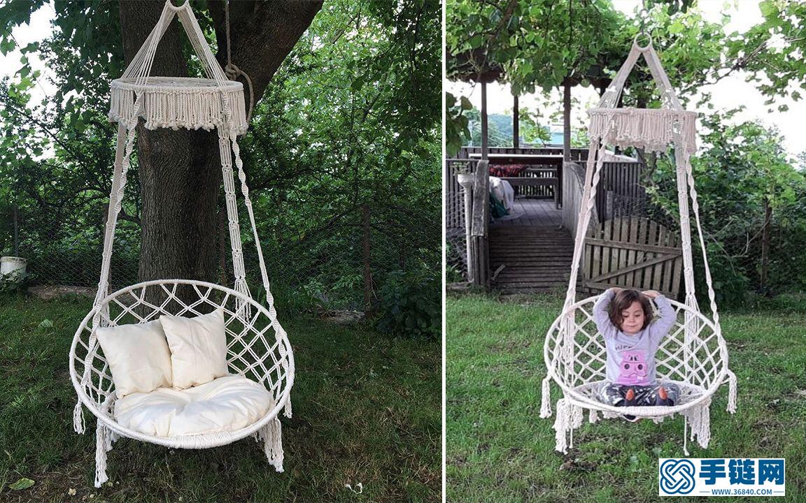 编织一个舒适的秋千吊椅，尽情享受夏日小院美好时光
