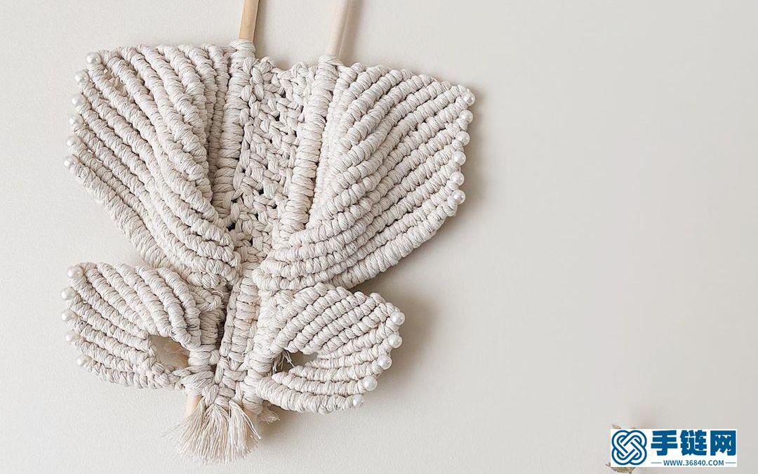 Macrame编织3D立体蝴蝶装饰，让美丽停留在墙壁上吧！