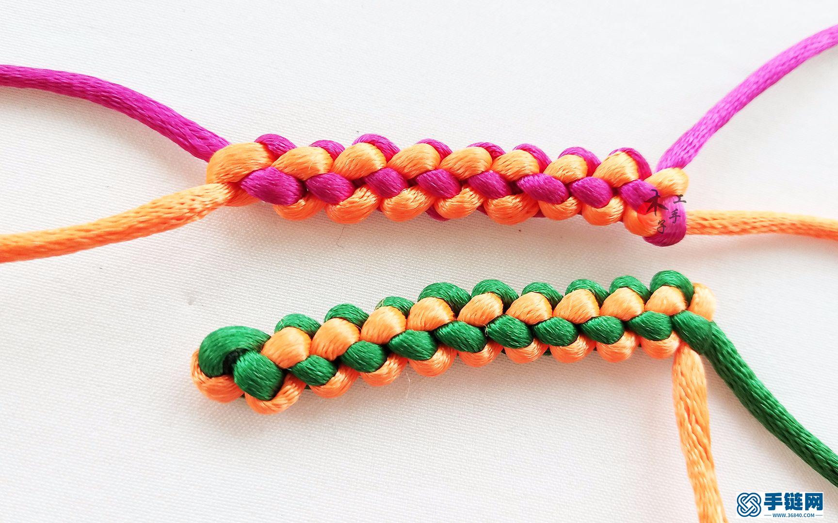 简单的凤尾结锁结红绳编织方法，让你一学就会