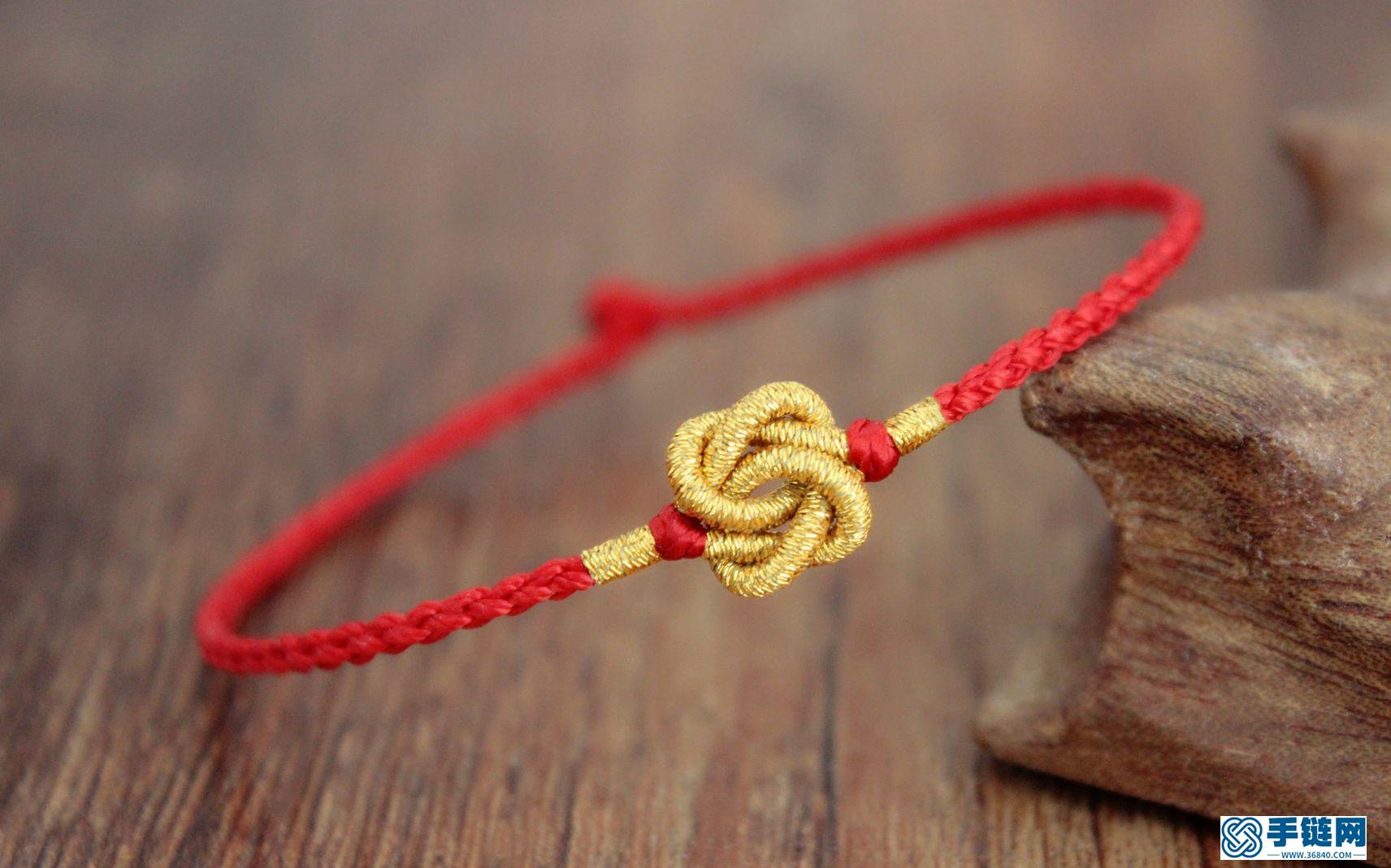 古典红绳系列之同心结 本命年手绳DIY教程 永结同心 细细小小的很美腻