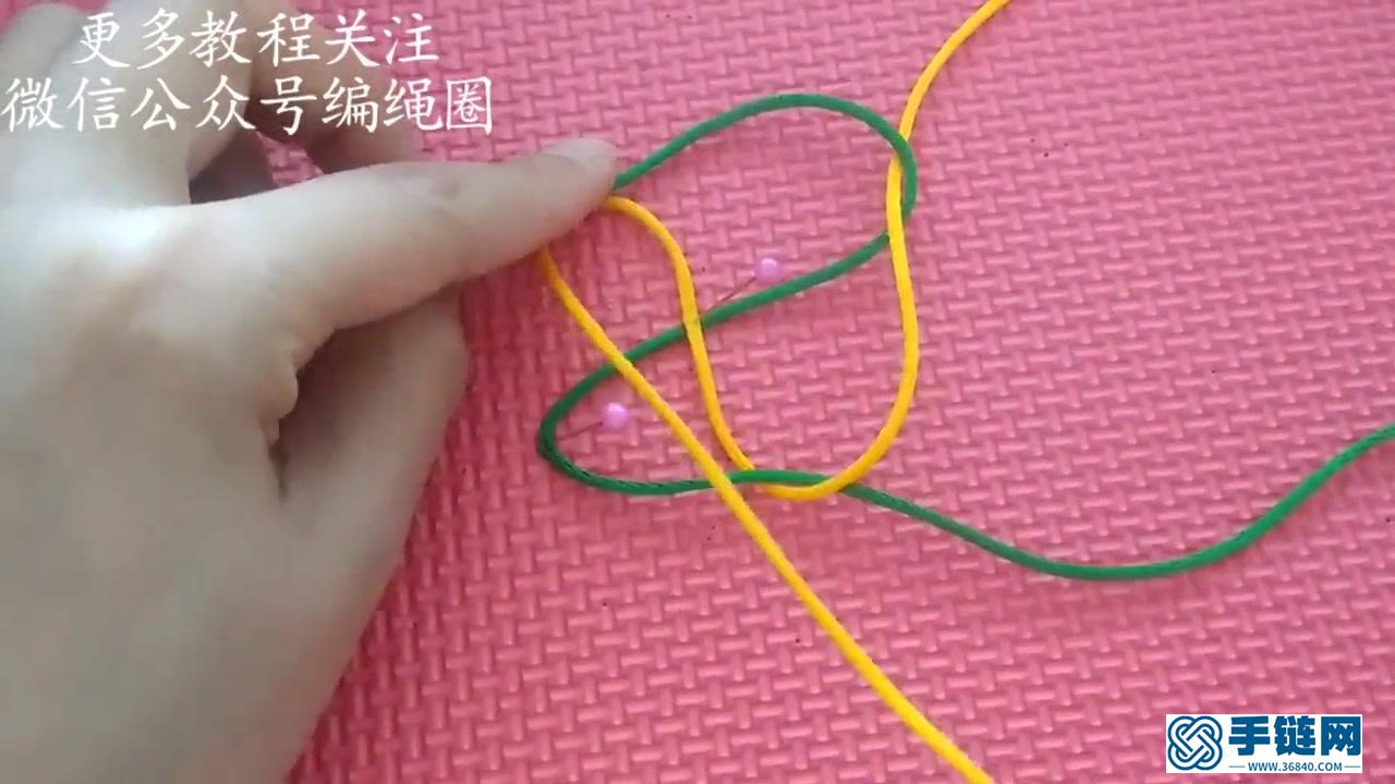 方形玉米结视频教程（零基础手工编绳入门）