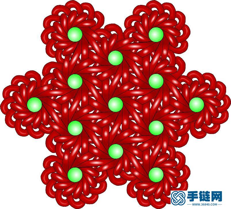 新的盘长结-六瓣花盘长结